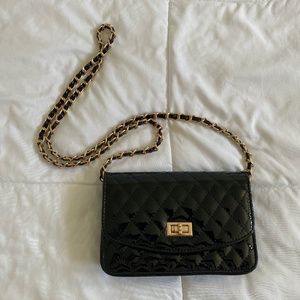 NWOT Quilted Pleather Purse